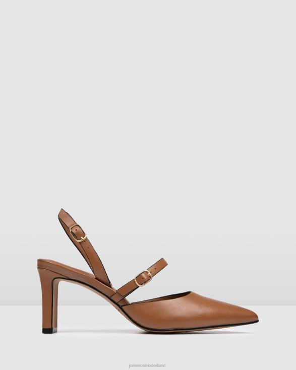 karina halfhoge hakken 46LN31 bruin leer Jo Mercer schoenen