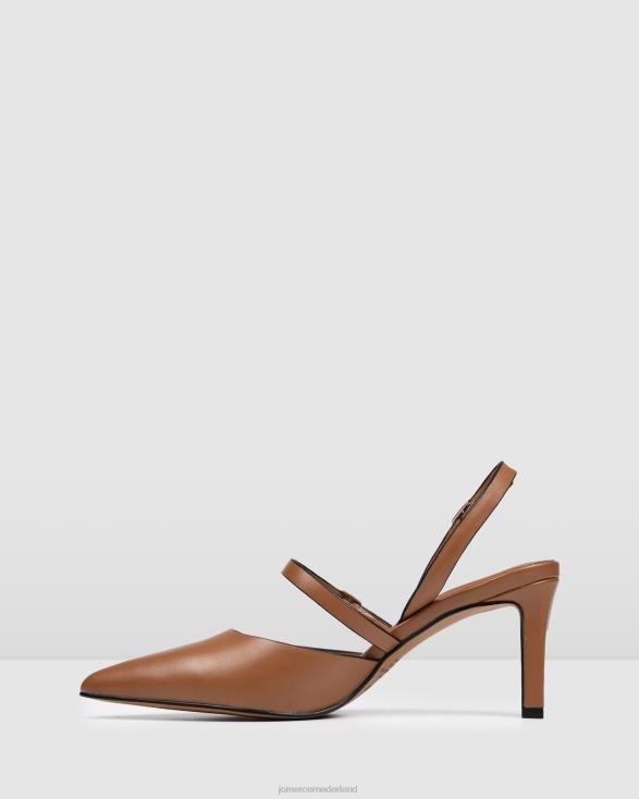 karina halfhoge hakken 46LN31 bruin leer Jo Mercer schoenen