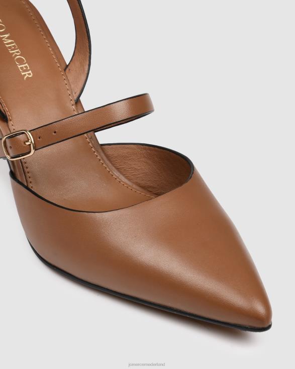 karina halfhoge hakken 46LN31 bruin leer Jo Mercer schoenen