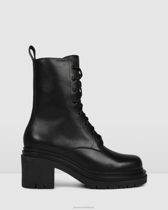 Bakura halfhoge enkellaarzen 46LN364 zwart leer Jo Mercer schoenen