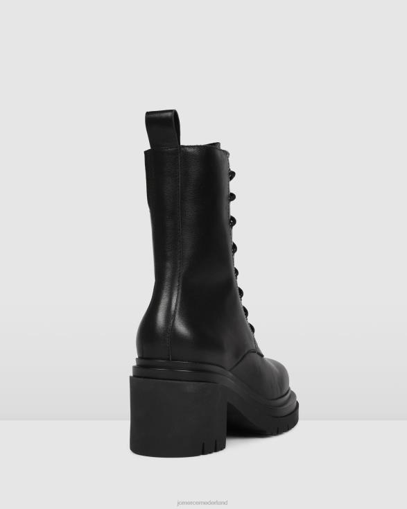 Bakura halfhoge enkellaarzen 46LN364 zwart leer Jo Mercer schoenen