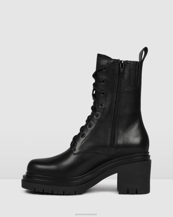 Bakura halfhoge enkellaarzen 46LN364 zwart leer Jo Mercer schoenen
