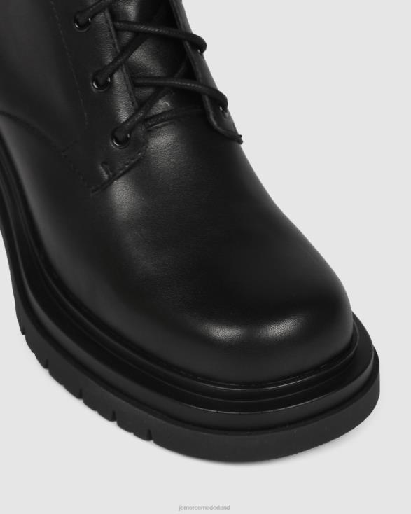 Bakura halfhoge enkellaarzen 46LN364 zwart leer Jo Mercer schoenen