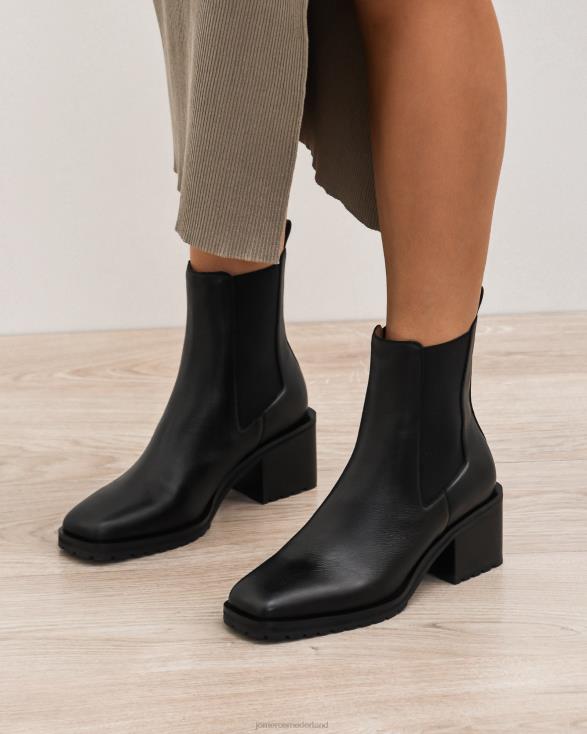 Harley halfhoge enkellaarzen 46LN357 zwart leer Jo Mercer schoenen
