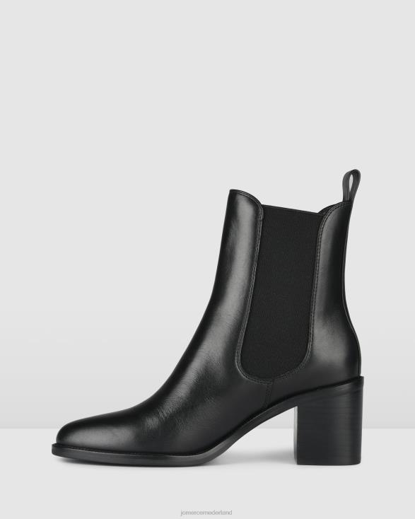 Marlowe halfhoge enkellaarsjes 46LN307 zwart leer Jo Mercer schoenen