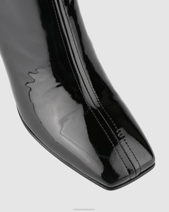 Nevada halfhoge enkellaarzen 46LN294 zwart patent Jo Mercer schoenen