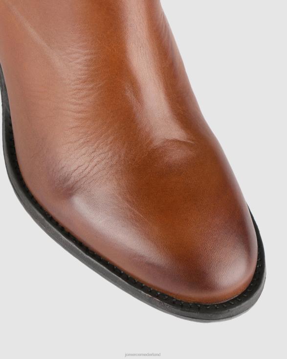 Sense halfhoge enkellaarzen 46LN354 cognac leer Jo Mercer schoenen