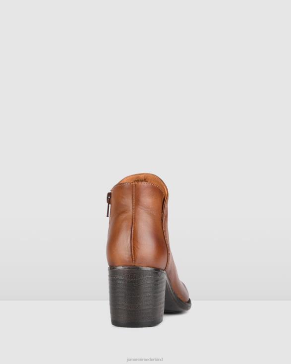 Sense halfhoge enkellaarzen 46LN354 cognac leer Jo Mercer schoenen