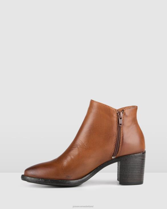 Sense halfhoge enkellaarzen 46LN354 cognac leer Jo Mercer schoenen