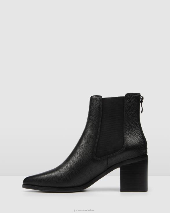 allure halfhoge enkellaarzen 46LN360 zwart leer Jo Mercer schoenen