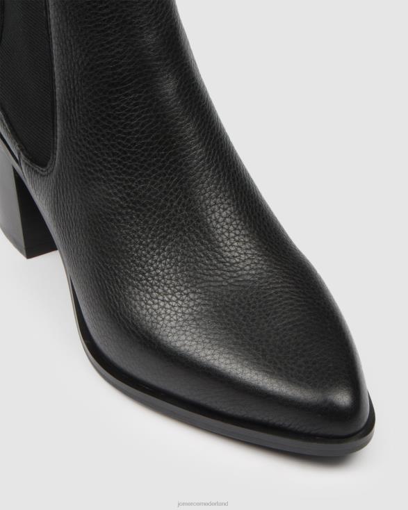allure halfhoge enkellaarzen 46LN360 zwart leer Jo Mercer schoenen