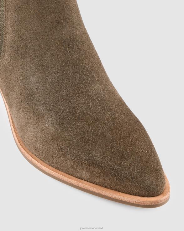 allure halfhoge enkellaarzen 46LN361 kaki suède Jo Mercer schoenen