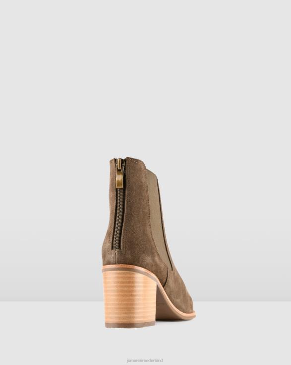 allure halfhoge enkellaarzen 46LN361 kaki suède Jo Mercer schoenen
