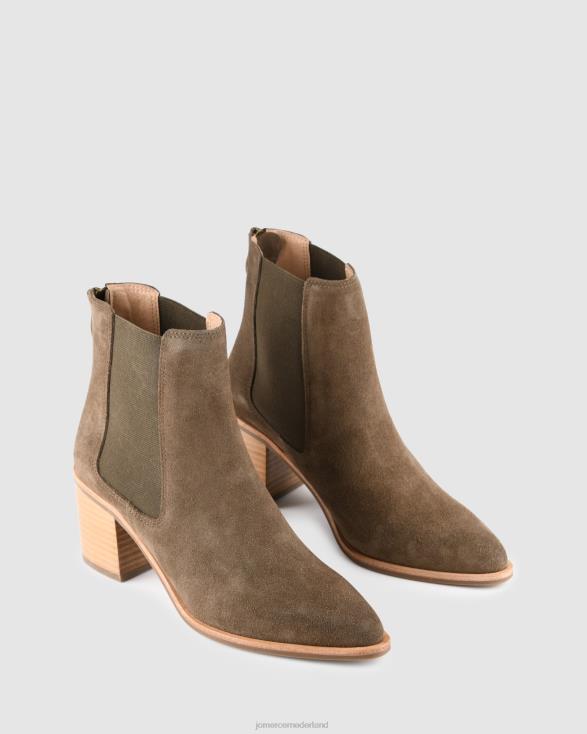 allure halfhoge enkellaarzen 46LN361 kaki suède Jo Mercer schoenen