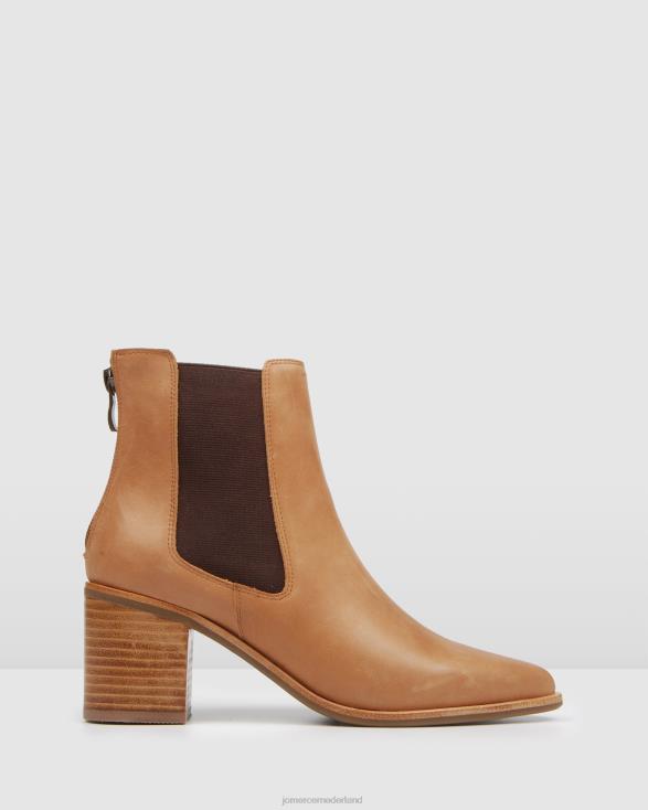 allure halfhoge enkellaarzen 46LN362 chocolade leer Jo Mercer schoenen