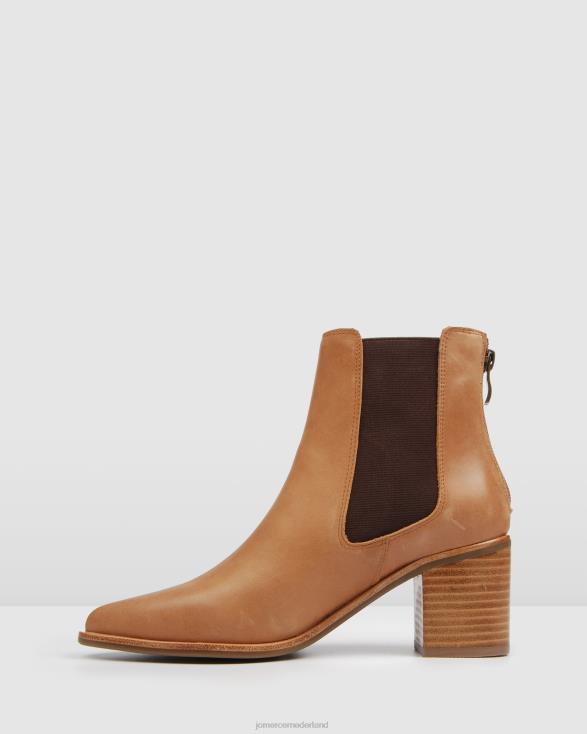 allure halfhoge enkellaarzen 46LN362 chocolade leer Jo Mercer schoenen