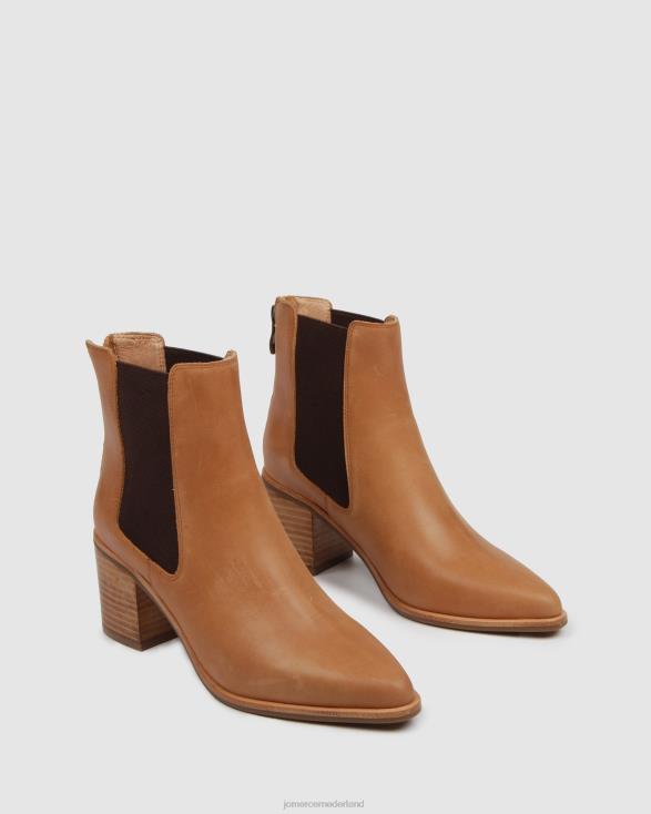 allure halfhoge enkellaarzen 46LN362 chocolade leer Jo Mercer schoenen