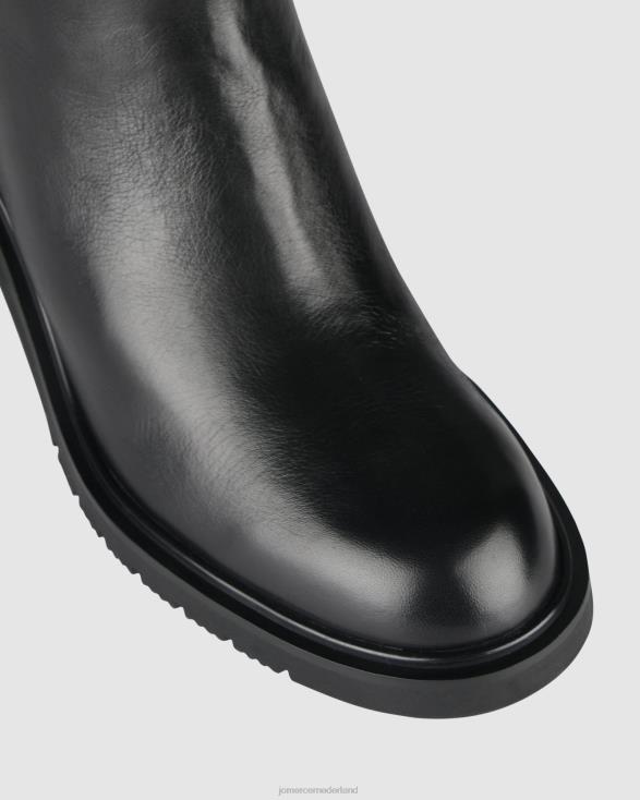 antego kuitlaarzen 46LN373 zwart leer Jo Mercer schoenen