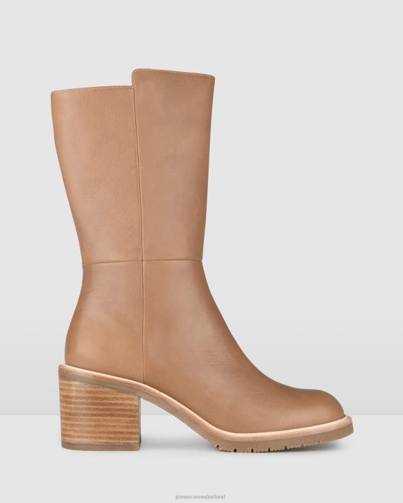 antego kuitlaarzen 46LN374 bruin leer Jo Mercer schoenen