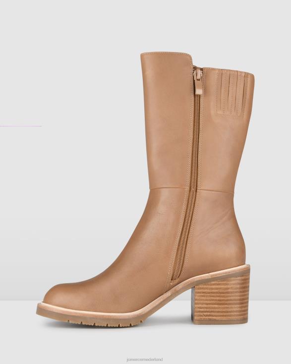 antego kuitlaarzen 46LN374 bruin leer Jo Mercer schoenen