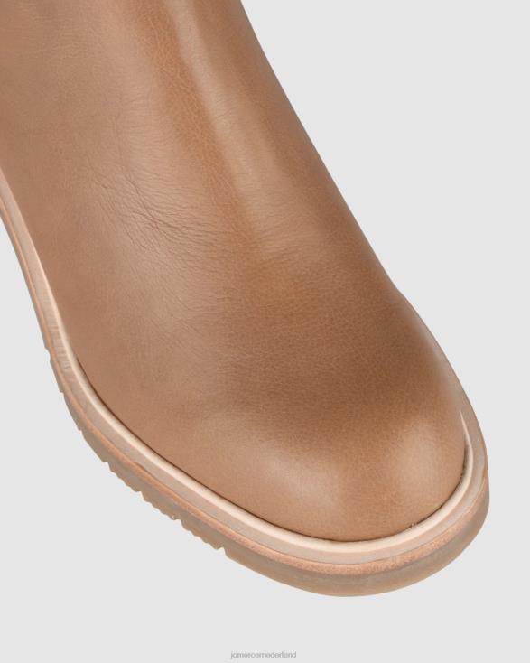 antego kuitlaarzen 46LN374 bruin leer Jo Mercer schoenen