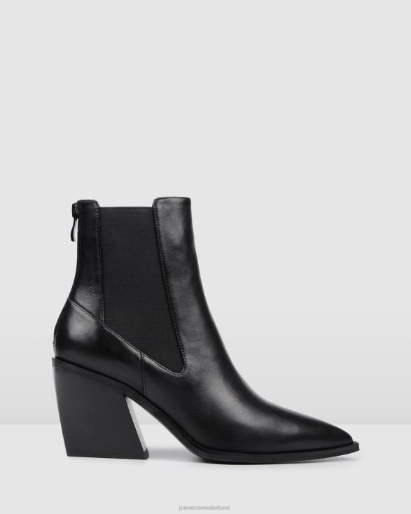 feist halfhoge enkellaarsjes 46LN334 zwart leer Jo Mercer schoenen