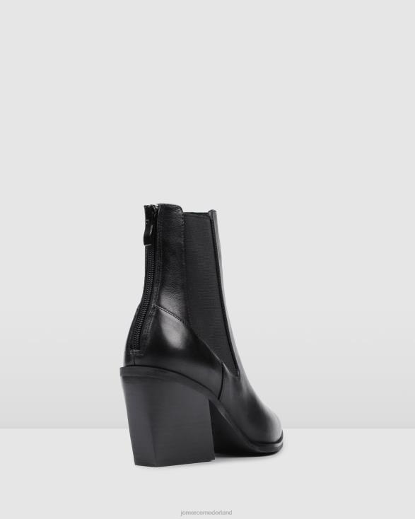 feist halfhoge enkellaarsjes 46LN334 zwart leer Jo Mercer schoenen