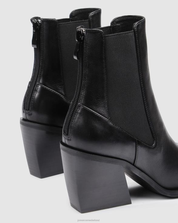 feist halfhoge enkellaarsjes 46LN334 zwart leer Jo Mercer schoenen