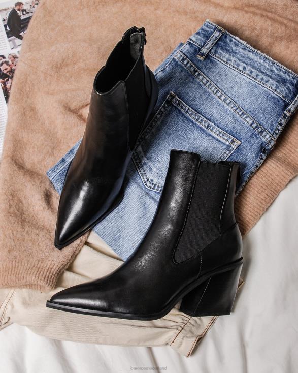feist halfhoge enkellaarsjes 46LN334 zwart leer Jo Mercer schoenen