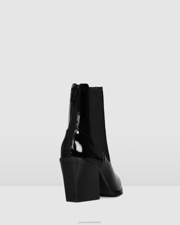feist halfhoge enkellaarsjes 46LN335 zwart patent Jo Mercer schoenen