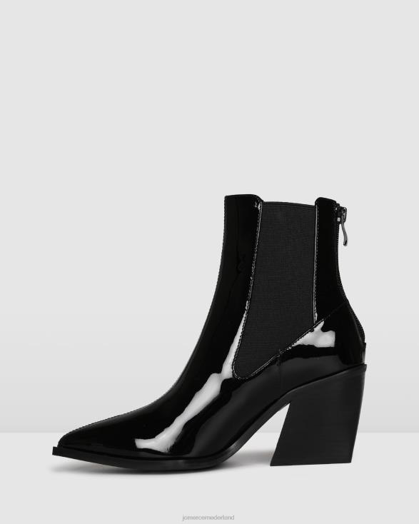 feist halfhoge enkellaarsjes 46LN335 zwart patent Jo Mercer schoenen