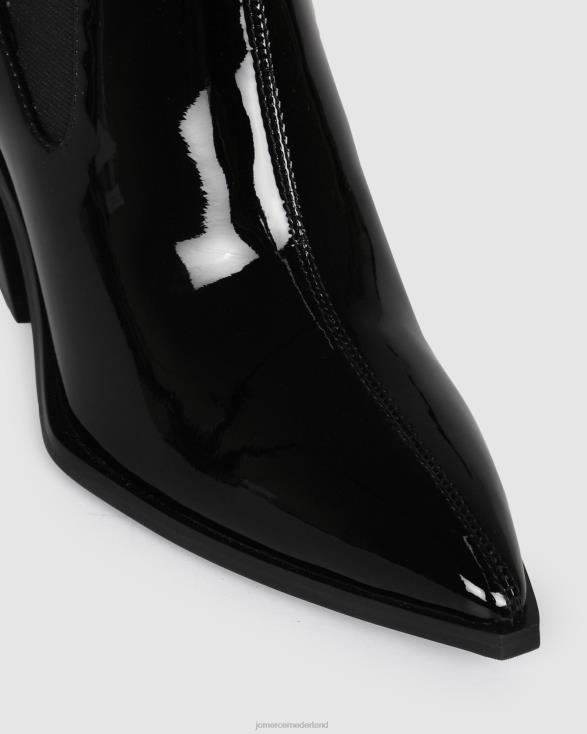 feist halfhoge enkellaarsjes 46LN335 zwart patent Jo Mercer schoenen