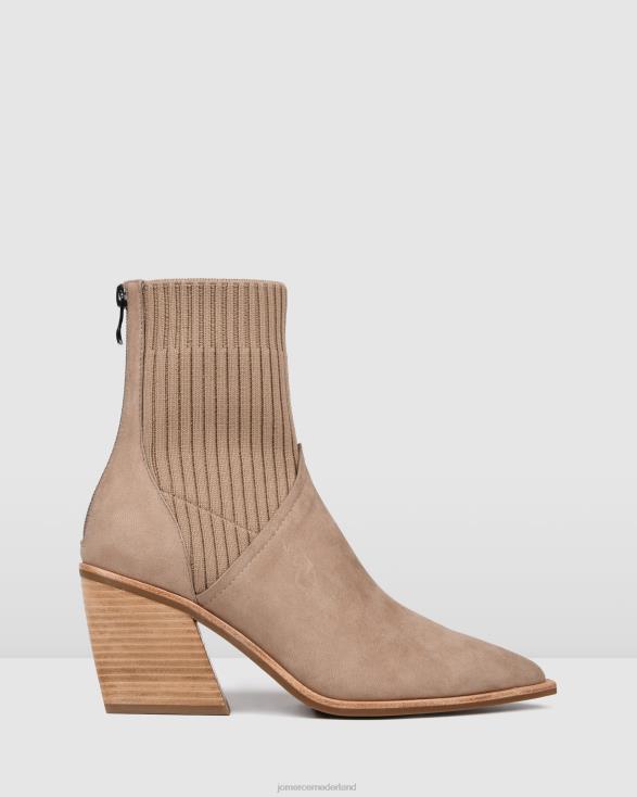 halfhoge enkellaarsjes 46LN363 taupe nubuck Jo Mercer schoenen