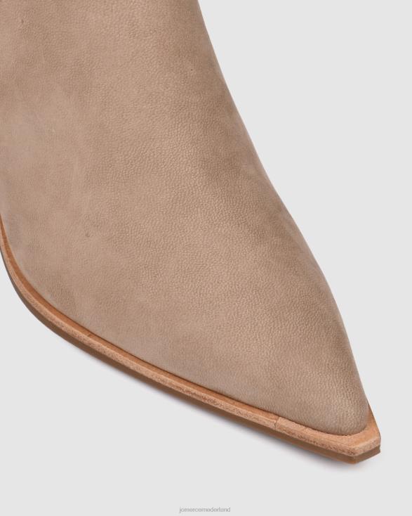halfhoge enkellaarsjes 46LN363 taupe nubuck Jo Mercer schoenen
