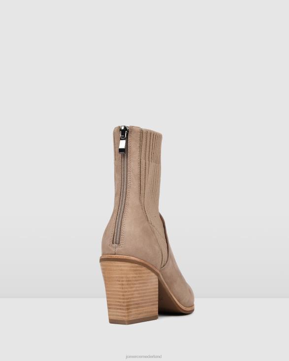 halfhoge enkellaarsjes 46LN363 taupe nubuck Jo Mercer schoenen