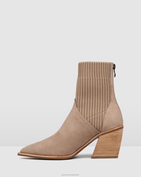 halfhoge enkellaarsjes 46LN363 taupe nubuck Jo Mercer schoenen