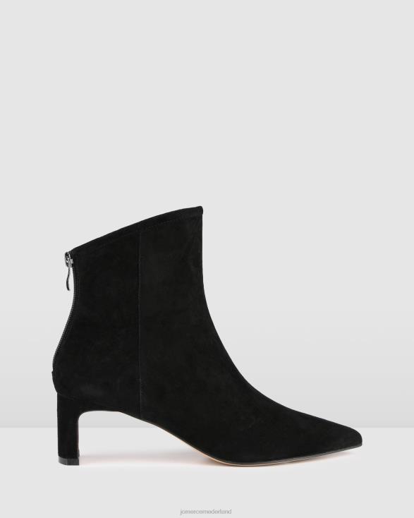 jade halfhoge enkellaarsjes 46LN320 zwart suède Jo Mercer schoenen