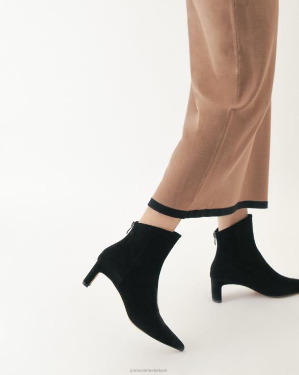 jade halfhoge enkellaarsjes 46LN320 zwart suède Jo Mercer schoenen