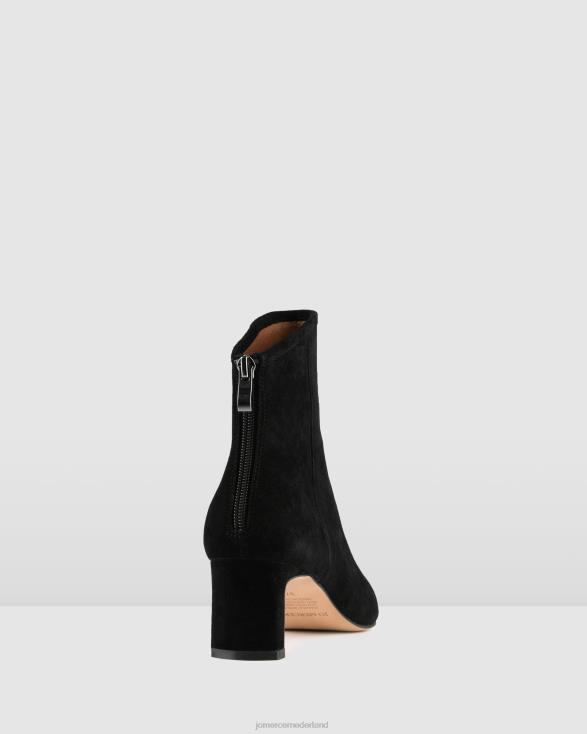 jade halfhoge enkellaarsjes 46LN320 zwart suède Jo Mercer schoenen