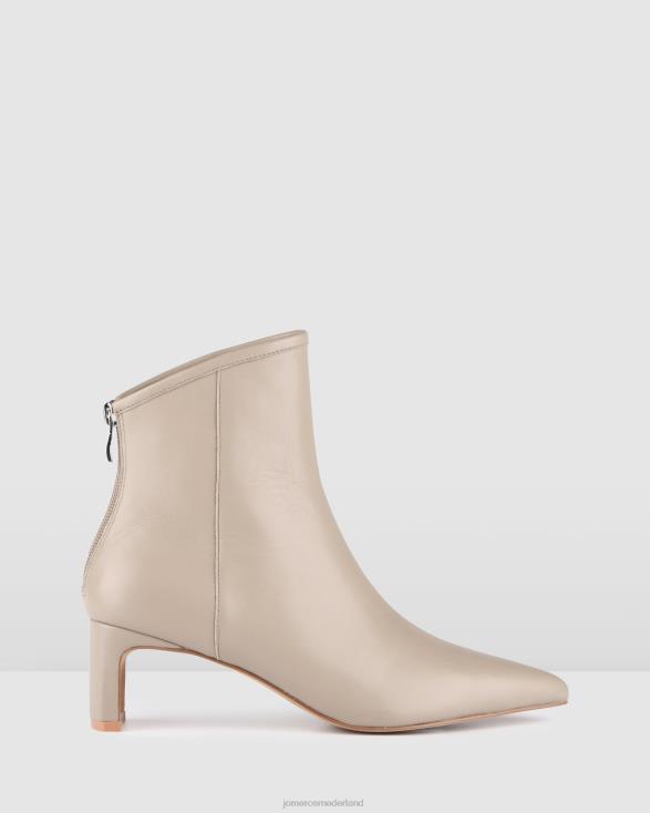 jade halfhoge enkellaarsjes 46LN321 taupe leer Jo Mercer schoenen