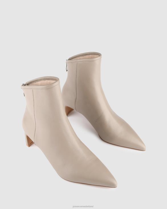 jade halfhoge enkellaarsjes 46LN321 taupe leer Jo Mercer schoenen