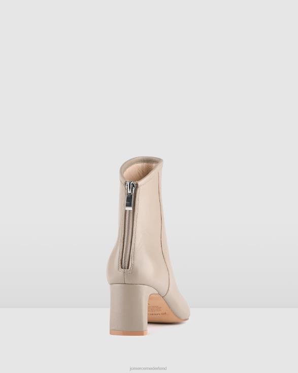 jade halfhoge enkellaarsjes 46LN321 taupe leer Jo Mercer schoenen