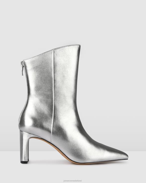 peper kalfslaarzen 46LN376 zilver leer Jo Mercer schoenen
