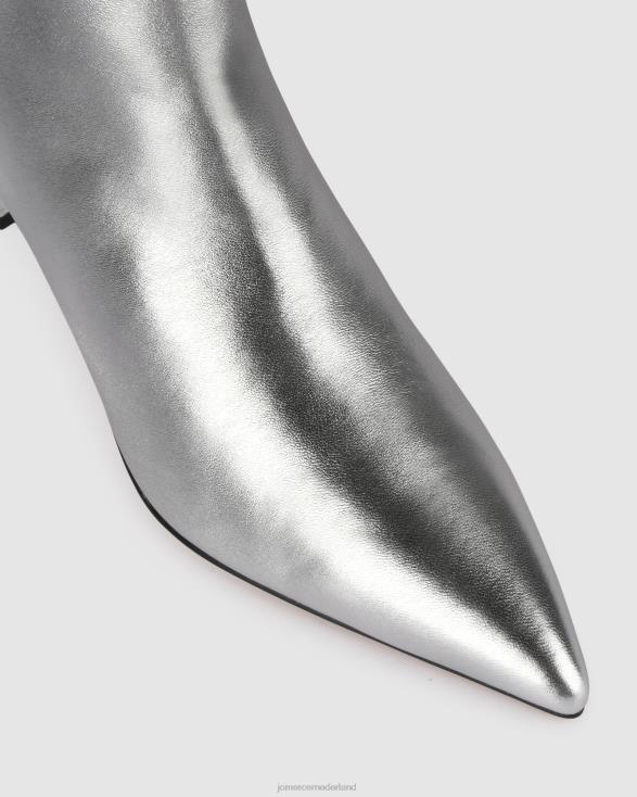 peper kalfslaarzen 46LN376 zilver leer Jo Mercer schoenen
