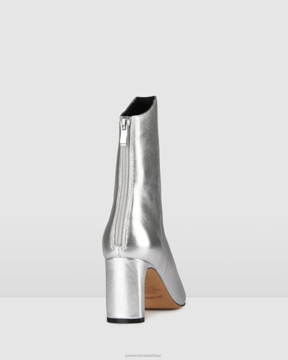 peper kalfslaarzen 46LN376 zilver leer Jo Mercer schoenen