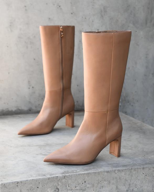 pixie kuitlaarzen 46LN381 beige leer Jo Mercer schoenen