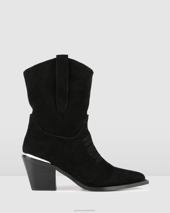 westerse kuitlaarzen 46LN377 zwart suède Jo Mercer schoenen