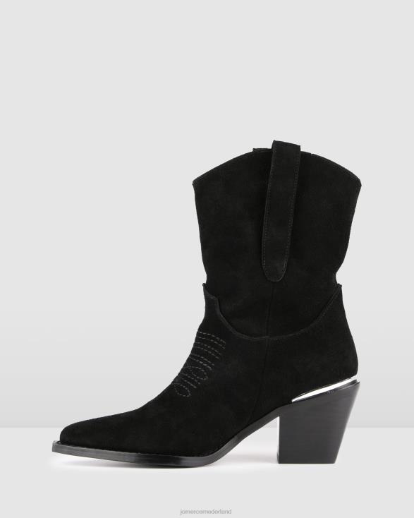 westerse kuitlaarzen 46LN377 zwart suède Jo Mercer schoenen