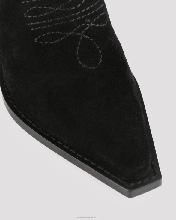 westerse kuitlaarzen 46LN377 zwart suède Jo Mercer schoenen