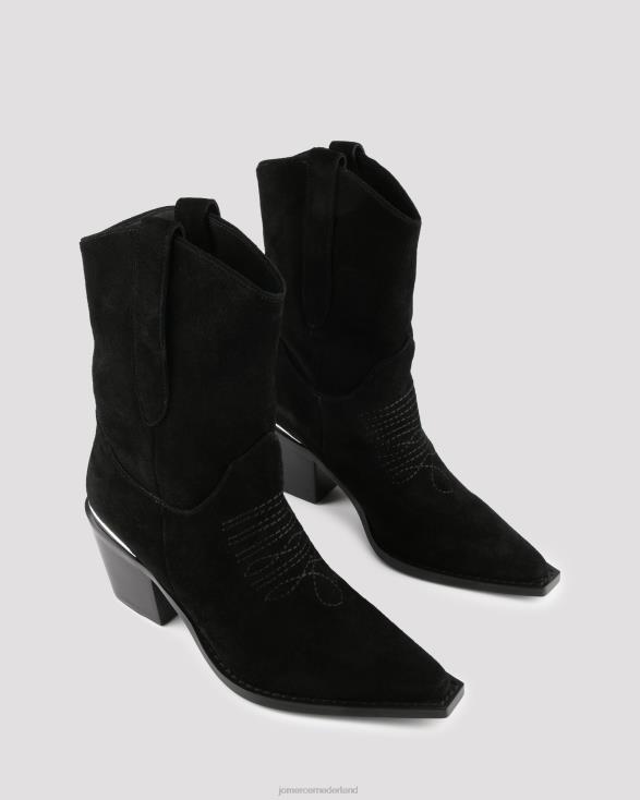 westerse kuitlaarzen 46LN377 zwart suède Jo Mercer schoenen